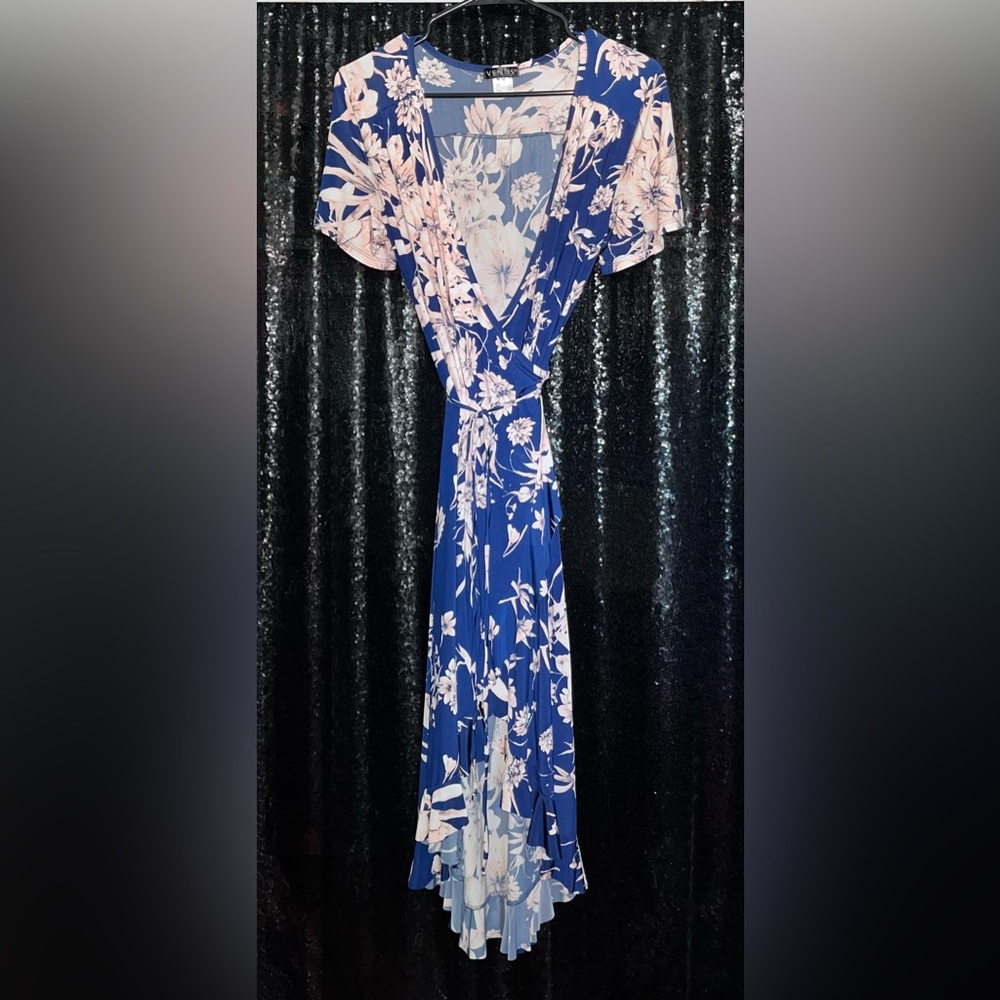 Venus Floral Print Wrap Dress NWOT